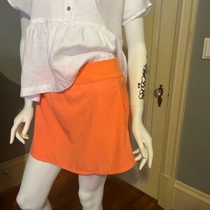 Old Navy Orange Skater Mini Skirt for Casual Wear